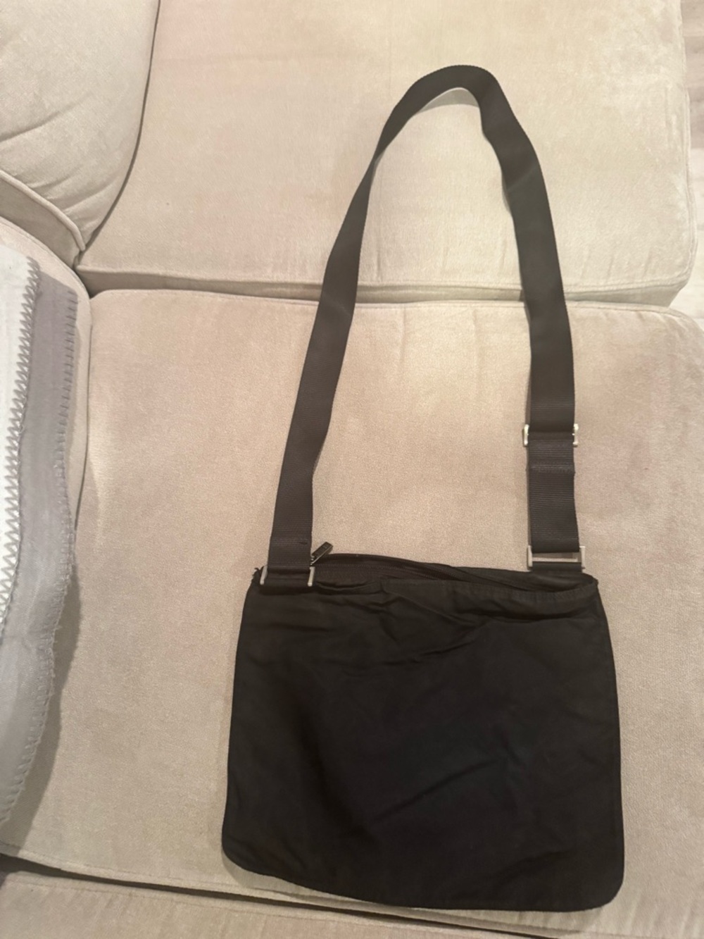 Prada Black Nylon Crossbody Bag vintage - Picture 2 of 7